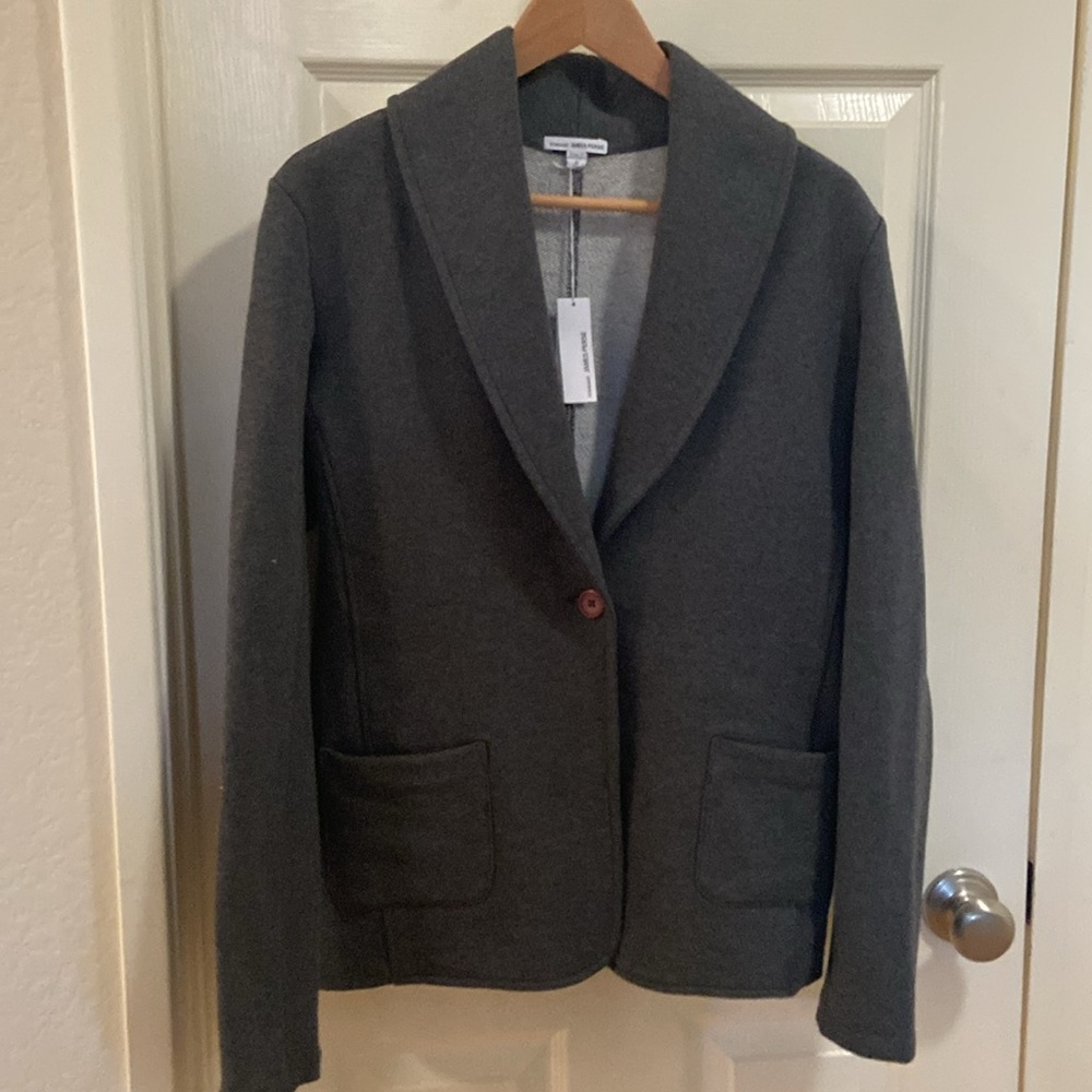 NWT James Perse women’s blazer, size 4. Gray